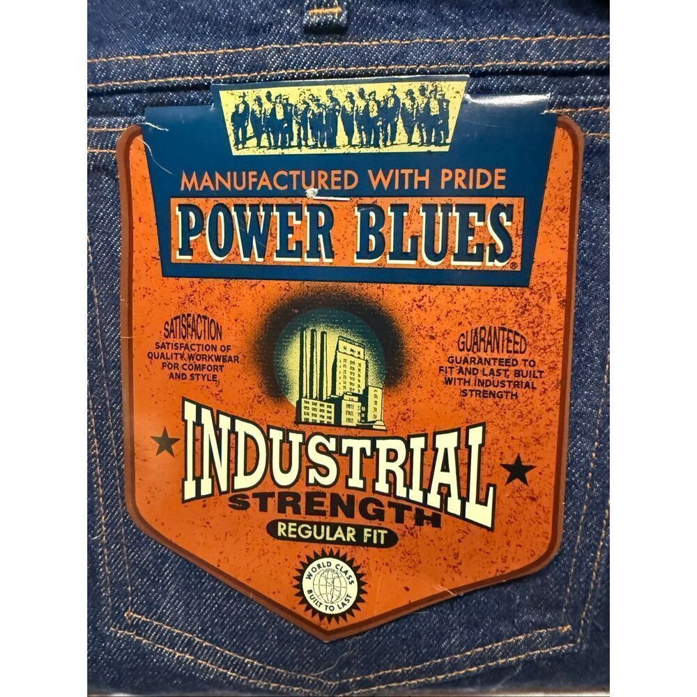 Power Blues Men’s Work Jeans Sz 42/32 NWT - Picture 4 of 6